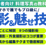 スマホで完結!料理写真の撮影～編集術(料理で配信・伸ばしたい方向け）